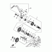 Схема узла: Привод стартера Yamaha WR250 WR250F