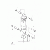 Схема вузла: Задня підвіска Yamaha XJ600 Diversion (S-TYPE)
