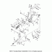 Схема узла: Задний рычаг и Подвеска Yamaha XV1700 Road Star Silverado