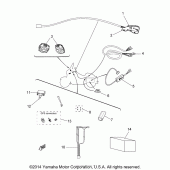Схема узла: Audio equipment Yamaha XVS1300 V-Star Deluxe