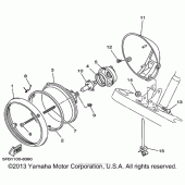 Схема вузла: Фара Yamaha XVS650 V-Star Custom
