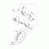 Схема узла: Передний тормоз Yamaha XVS650 Drag Star Classic