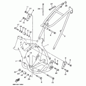 Схема узла: Рама Yamaha YZ250 YZ250