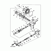 Схема вузла: Вал приводний та редуктор Yamaha XVS650 Drag Star Silverado