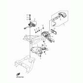 Схема вузла: Задній ліхтар (Стоп сигнал) Yamaha XJR1300