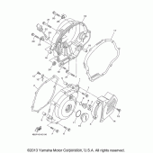 Схема вузла: Кришки картера (1) Yamaha TTR125 TT-R125