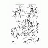 Схема узла: Передний тормозной цилиндр Yamaha XP500 T-MAX