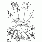 Схема вузла: Електроустаткування 2 Yamaha XVZ1300 Royal Star Tour Classic