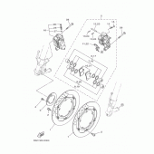 Схема узла: Передний тормоз Yamaha MT09/ MTN850 MT-09