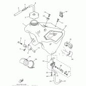 Схема узла: Топливный бак Yamaha YZ250 YZ250