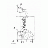 Схема вузла: Паливний бак Yamaha YP250 X-MAX