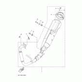 Схема узла: Выхлопная система Yamaha YZF-R125