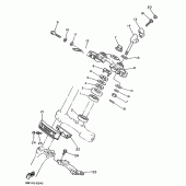 Схема узла: Рулевой механизм Yamaha XV1100 Virago