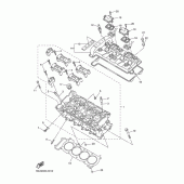 Схема вузла: Циліндр Yamaha YZF-R6/YZF600 R6
