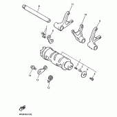 Схема узла: Schaltnocke.gabel Yamaha XJR1200
