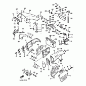 Схема вузла: Бічна кришка Yamaha VMX12 V-MAX