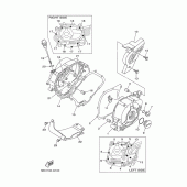 Схема вузла: Кришки картера 1 Yamaha TTR110 TT-R110
