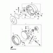Схема узла: Фара Yamaha XJR1300