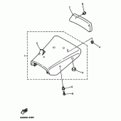 Схема узла: Сиденье Yamaha YZF750 YZF750