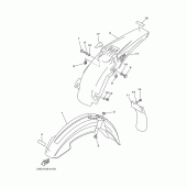 Схема узла: Крыло Yamaha YZ125