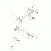 Схема узла: Вал переключения Yamaha YBR250