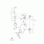 Схема вузла: Пульт управління рульовий та Важель Yamaha FZ10/ MTN1000 MT-10