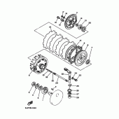 Схема вузла: Зчеплення Yamaha XV250 V-Star