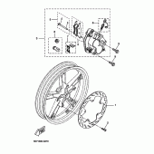 Схема узла: Передний тормоз Yamaha YZF-R125