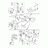 Схема вузла: Електроустаткування 2 Yamaha XVS950 Midnight Star