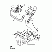 Схема вузла: Вихлопна система Yamaha YZF-R6/YZF600 R6 RaceBase