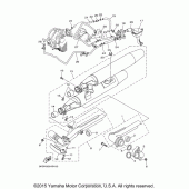 Схема узла: Выхлопная система Yamaha XVS1100 V-Star Classic