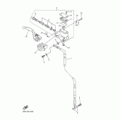 Схема узла: Передний тормозной цилиндр Yamaha YZ450F YZ450F