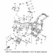 Схема узла: Рама Yamaha XV1100 Virago