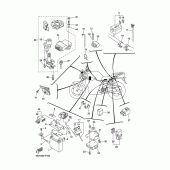 Схема узла: Электрооборудование 2 Yamaha FZ6 FZ6-SA2 (Naked, ABS)