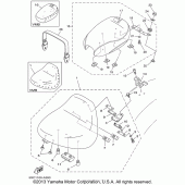 Схема вузла: Сидіння Yamaha XVS650 V-Star Classic