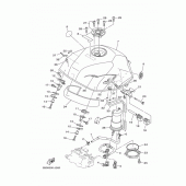 Схема вузла: Паливний бак Yamaha TDM900