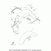 Схема узла: Крыло Yamaha XV1600 Midnight Star