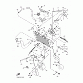 Схема узла: Радиатор и Патрубок системы охлаждения Yamaha XJ6 Diversion F (ABS)