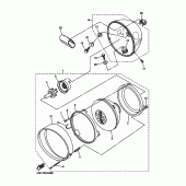Схема узла: Фара Yamaha XVZ1300 Royal Star Tour Deluxe