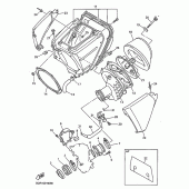 Схема узла: Впускная система Yamaha YZ400
