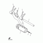 Схема вузла: Вал перемикання Yamaha WR250 WR250R