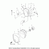 Схема вузла: Фара Yamaha XVS1300 V-Star Deluxe
