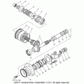 Схема узла: Промежуточная передача Yamaha XV1100 Virago