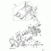 Схема вузла: Опція (FENDER, HEADLIGHT) Yamaha TDM850