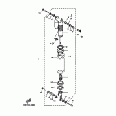 Схема вузла: Задня підвіска Yamaha YZ250 YZ250