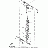 Схема вузла: Задня підвіска Yamaha WR250 WR250Z