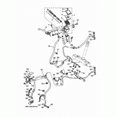 Схема вузла: Передній гальмівний циліндр Yamaha FZ10/MTN1000 MT-10