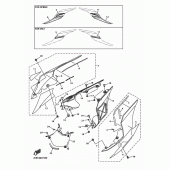 Схема вузла: Бічна кришка Yamaha YZF-R1 R1
