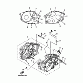 Схема узла: Картер двигателя Yamaha XT660