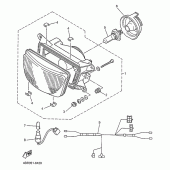Схема вузла: Фара Yamaha XJ600 Diversion (S-TYPE)